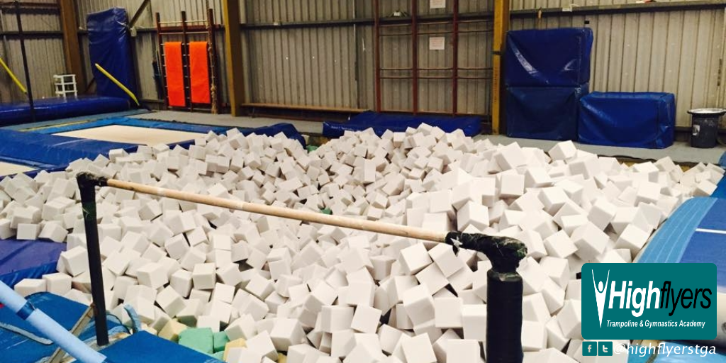 A clean foam pit means healthy gymnasts